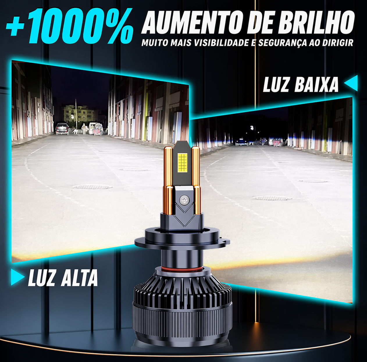 👉 LED K99 TITANIUM 50K – VISÃO EXTREMA / ILUMINA AUTO