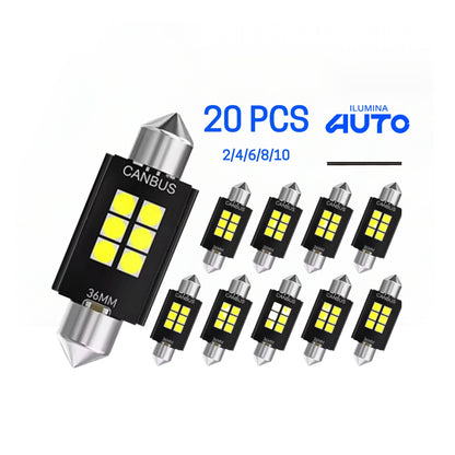 2/4/10/20 PCS LED C5W Torpedo 31/36/39/41MM 12/24V / IluminaAuto
