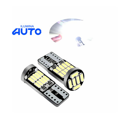 100 Peças LED T10 Smart Light 12V – 26 LEDs Plug and Play