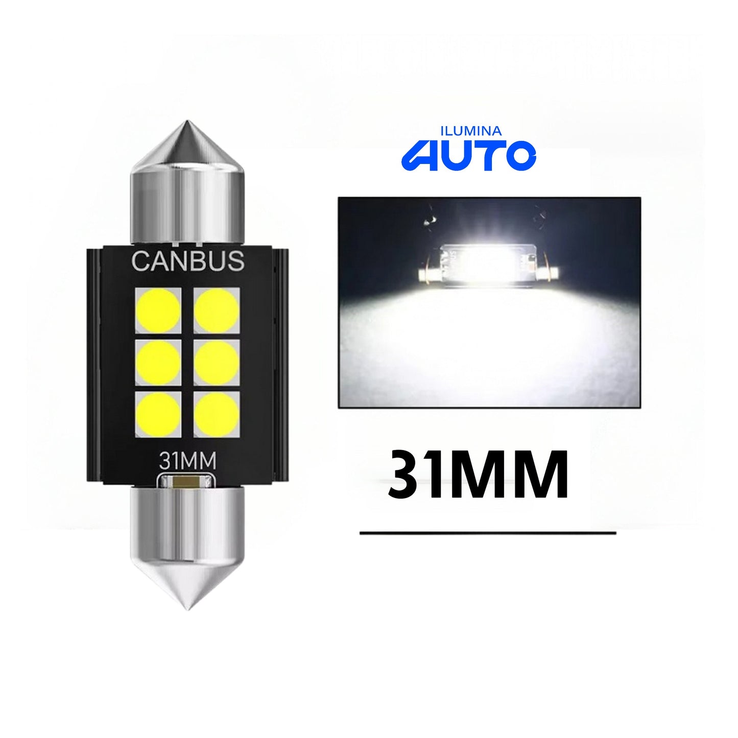 2/4/10/20 PCS LED C5W Torpedo 31/36/39/41MM 12/24V / IluminaAuto