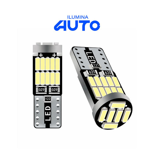 100 Peças LED T10 Smart Light 12V – 26 LEDs Plug and Play