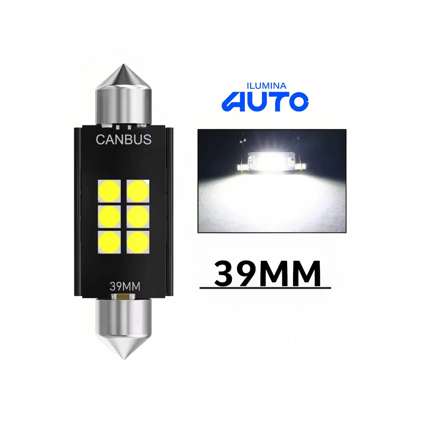 2/4/10/20 PCS LED C5W Torpedo 31/36/39/41MM 12/24V / IluminaAuto