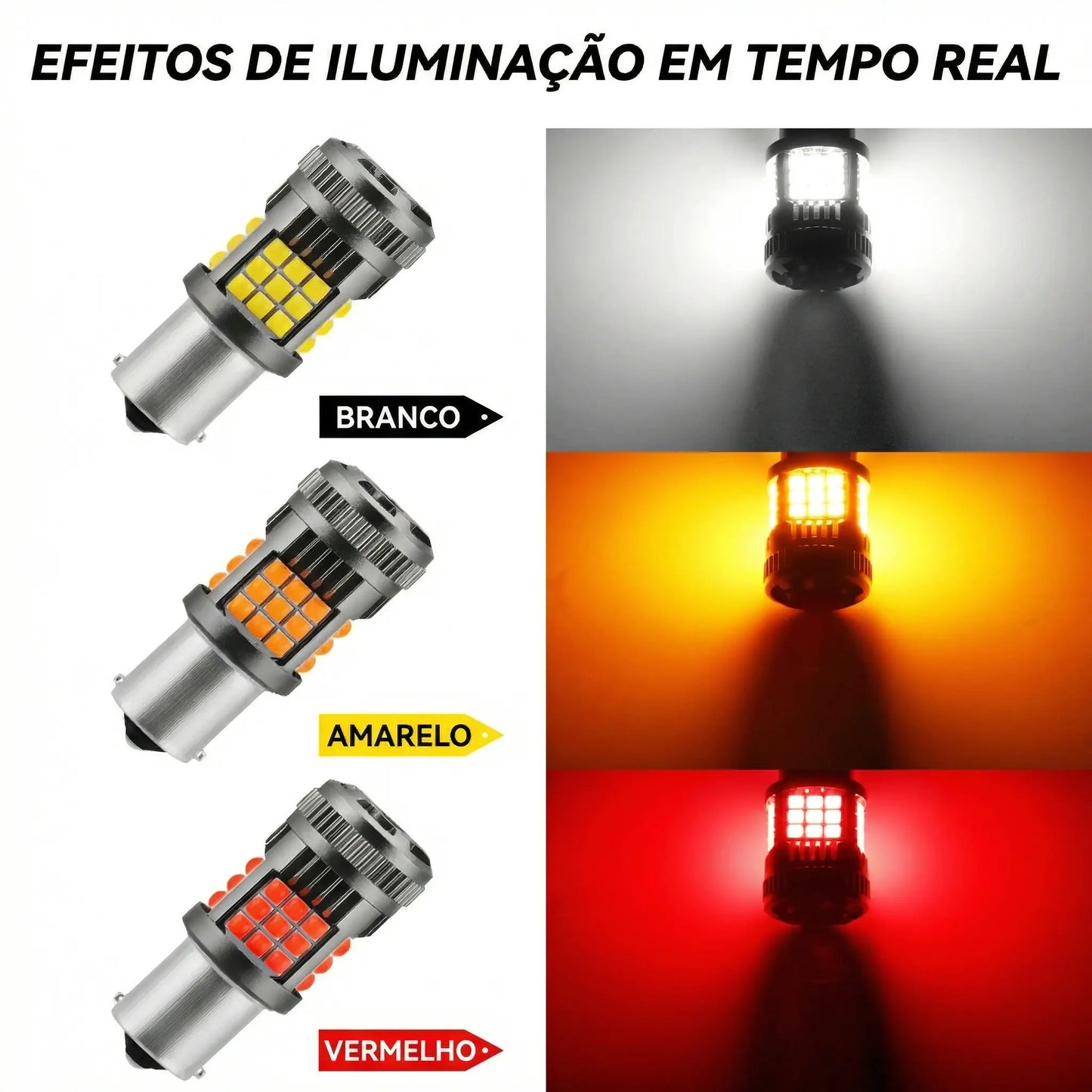 💡 LED Canbus 3030 – 36 SMD (Par) | Pisca / Freio / Lanterna | Alta Performance