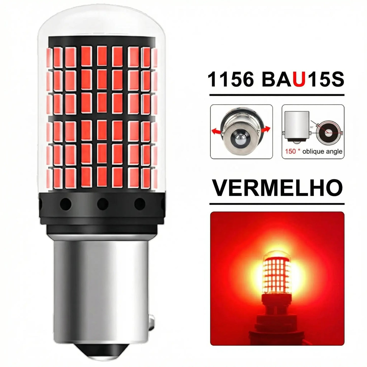 LED Signal Pro 360° – Ultra Brilho para Setas e Freio 2/4/8 Peças