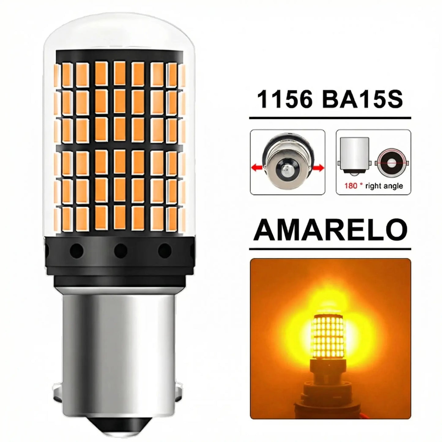 LED Signal Pro 360° – Ultra Brilho para Setas e Freio 2/4/8 Peças