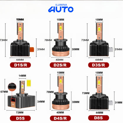 LED D-Series Pro 30K / 40K (Par) – D1S a D8S | Plug and Play