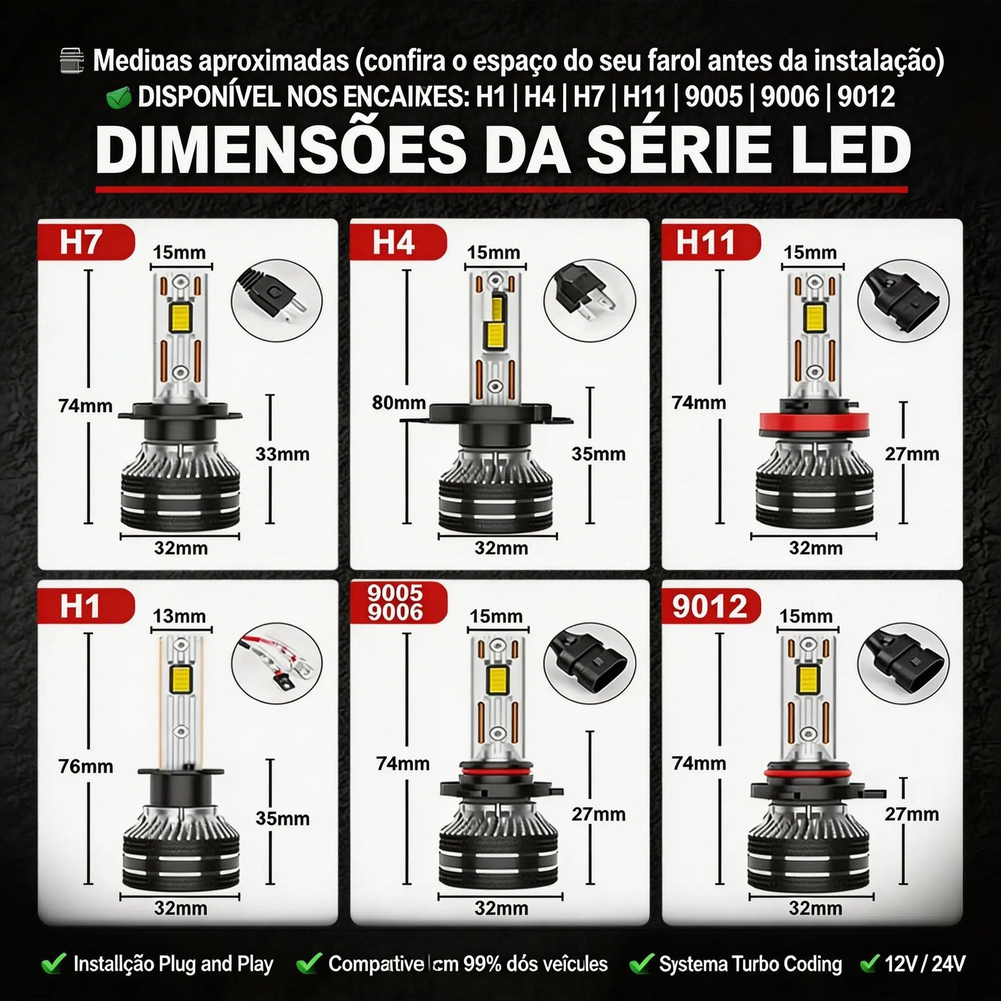💡 LED M27 PRO TURBO 50K / Ilumina Auto