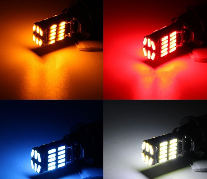 100 Peças LED T10 Max Bright 12V – 26 LEDs Plug and Play